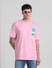 Pink Graphic Print Oversized T-shirt_415023+1