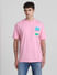 Pink Graphic Print Oversized T-shirt_415023+2