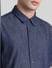 Dark Blue Denim Short Sleeves Shirt_415032+5