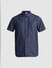 Dark Blue Denim Short Sleeves Shirt_415032+7