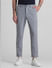 Grey Mid Rise Casual Pants_415038+1