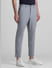 Grey Mid Rise Casual Pants_415038+2
