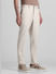 Beige Mid Rise Casual Pants_415039+2