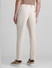 Beige Mid Rise Casual Pants_415039+3