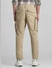 Brown Mid Rise Cargo Pants_415041+3