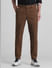 Brown Mid Rise Slim Fit Pants_415042+1
