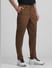 Brown Mid Rise Slim Fit Pants_415042+2