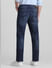 Dark Blue Mid Rise Distressed Regular Fit Jeans_415045+3