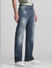 Grey High Rise Distressed Bootcut Jeans_415046+2