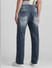 Grey High Rise Distressed Bootcut Jeans_415046+3