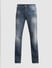 Grey High Rise Distressed Bootcut Jeans_415046+7