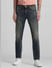 Dark Blue Low Rise Distressed Slim Fit Jeans_415049+1