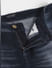 Dark Blue Low Rise Distressed Slim Fit Jeans_415050+5