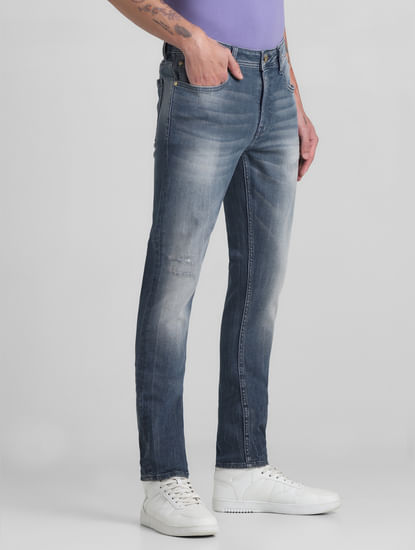 Grey Low Rise Liam Skinny Fit Jeans