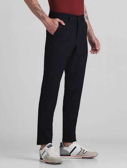 Cropped Business Pant for Men Slim Fit Ankle Length Flat Front Dress Pants  Expandable-Waist Suit Trousers (Black,29) : : Clothing, Shoes &  Accessories