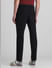Black Mid Rise Slim Fit Trousers_415052+3