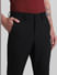 Black Mid Rise Slim Fit Trousers_415052+4