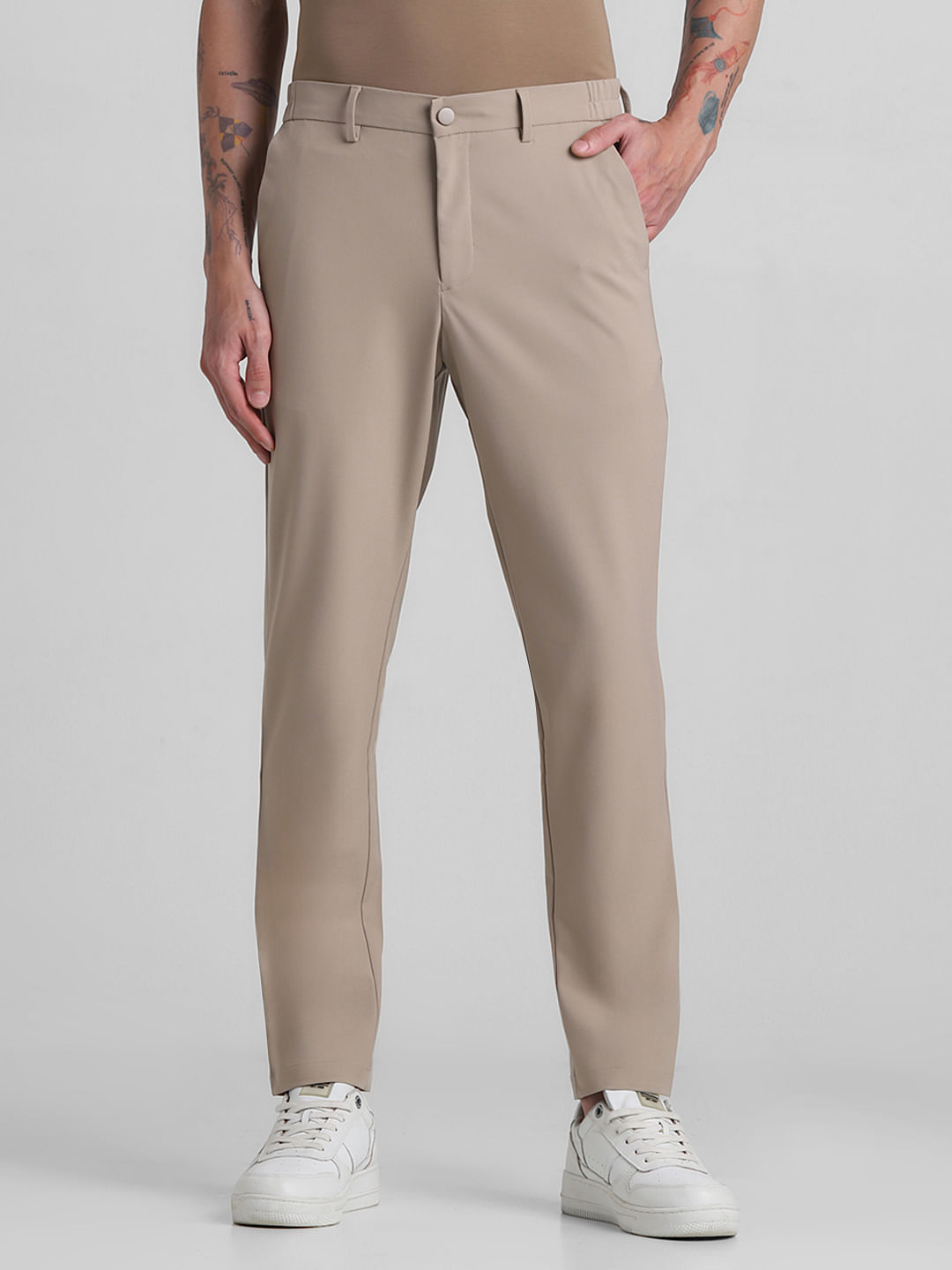 Buy Women Regular Fit Polyester White Trousers Online In India At  Discounted Prices