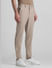 Khaki Mid Rise Slim Fit Trousers_415053+2