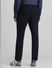 Navy Blue Mid Rise Slim Fit Trousers_415054+3