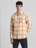 Yellow Check Full Sleeves Shirt_415059+2