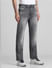 Black High Rise Washed Bootcut Jeans_415061+2