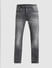 Black High Rise Washed Bootcut Jeans_415061+7