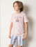 Boys Pink Embroidered Dot T-shirt_413650+2