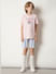 Boys Pink Embroidered Dot T-shirt_413650+5