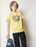 Boys Yellow Printed T-shirt_413652+1