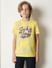 Boys Yellow Printed T-shirt_413652+2