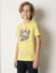 Boys Yellow Printed T-shirt_413652+3