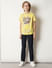 Boys Yellow Printed T-shirt_413652+5