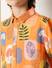 Boys Orange Tropical Print Co-ord Set Shirt_413656+6