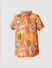 Boys Orange Tropical Print Co-ord Set Shirt_413656+7