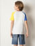 Boys White Colourblocked T-shirt_413657+4