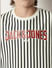 Boys Black & White Striped T-shirt_413663+6