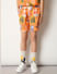 Boys Orange Tropical Print Co-ord Set Shorts_413667+2