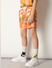 Boys Orange Tropical Print Co-ord Set Shorts_413667+3