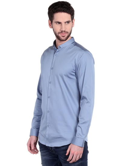 Powder Blue Slim Fit Shirt