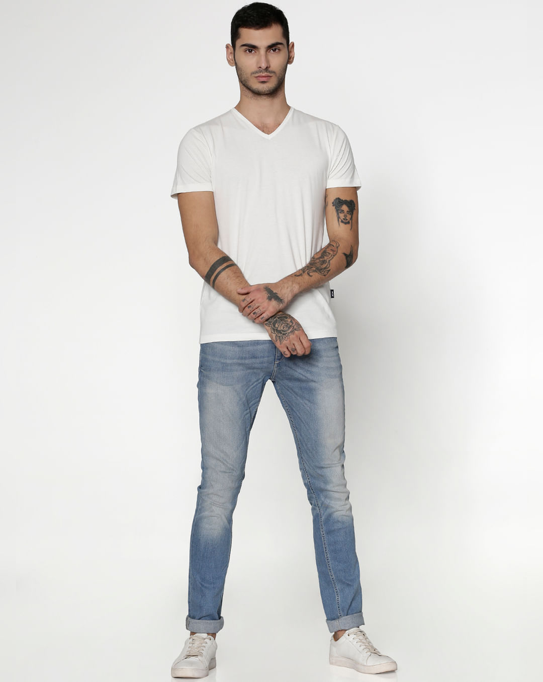 Buy Men White Slim Fit V Neck T Shirt Online Jack Jones Buy Men White Slim Fit V Neck T Shirt Online Jack Jones