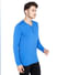 Blue Slim Fit Henley T-Shirt_41899+3