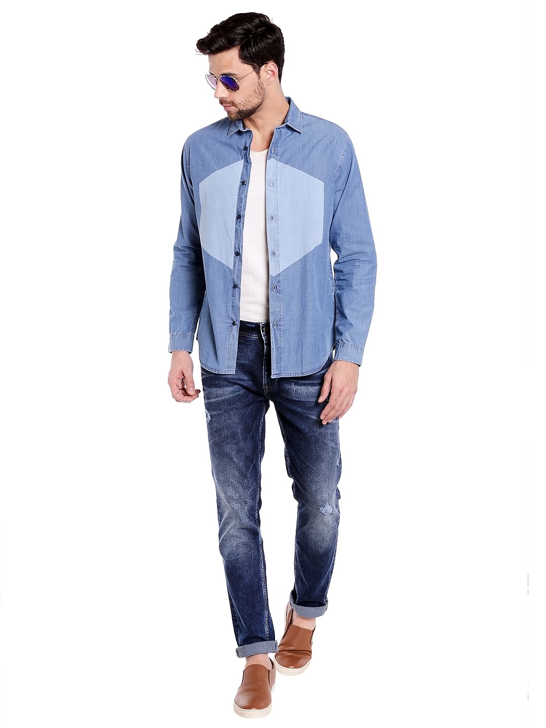 denim colour shirt