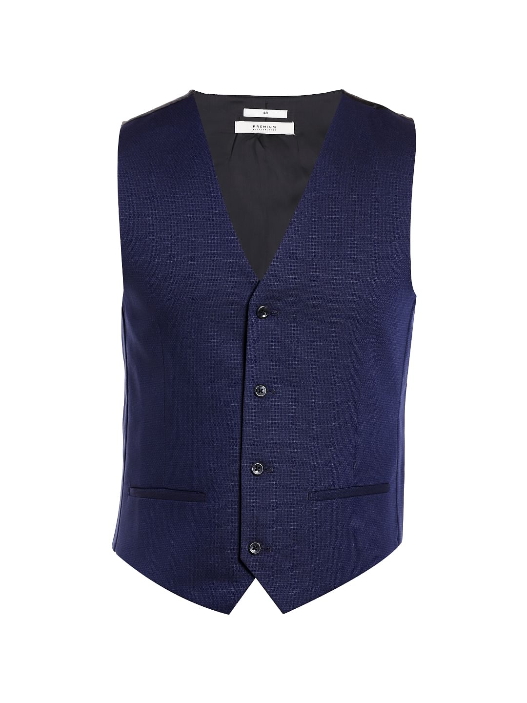 dark blue waistcoat