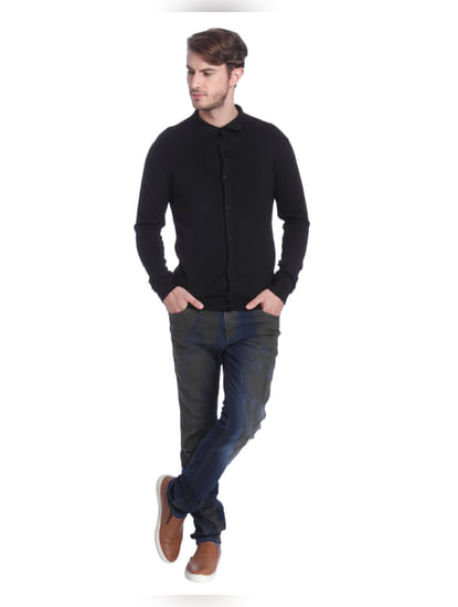 Black Knit Cardigan
