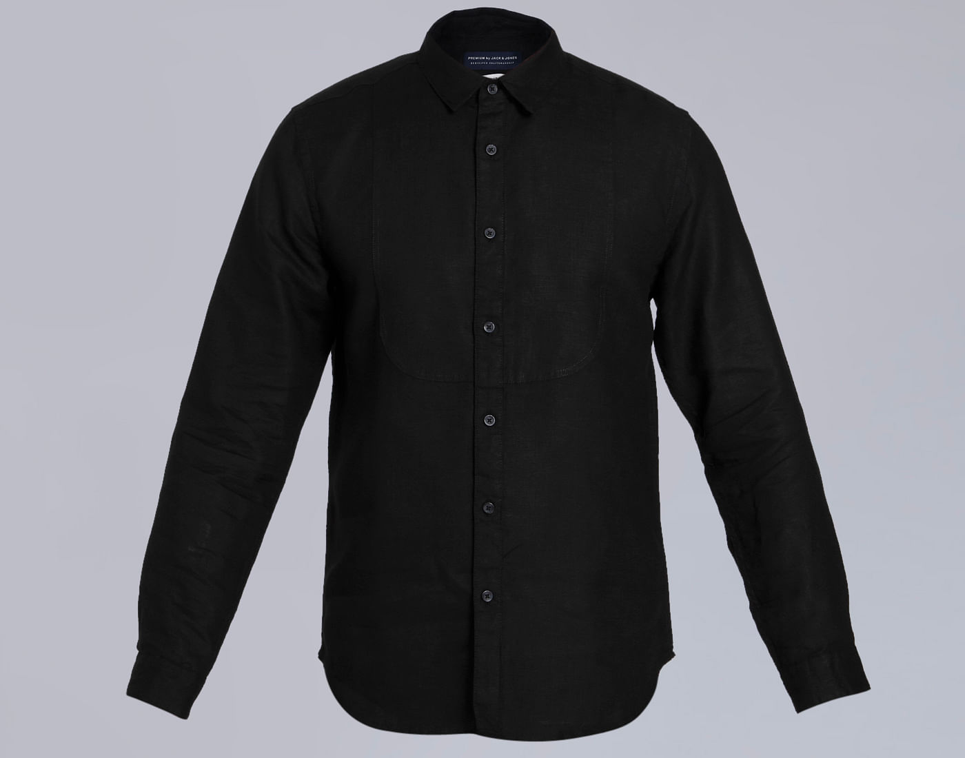 black slim fit shirt