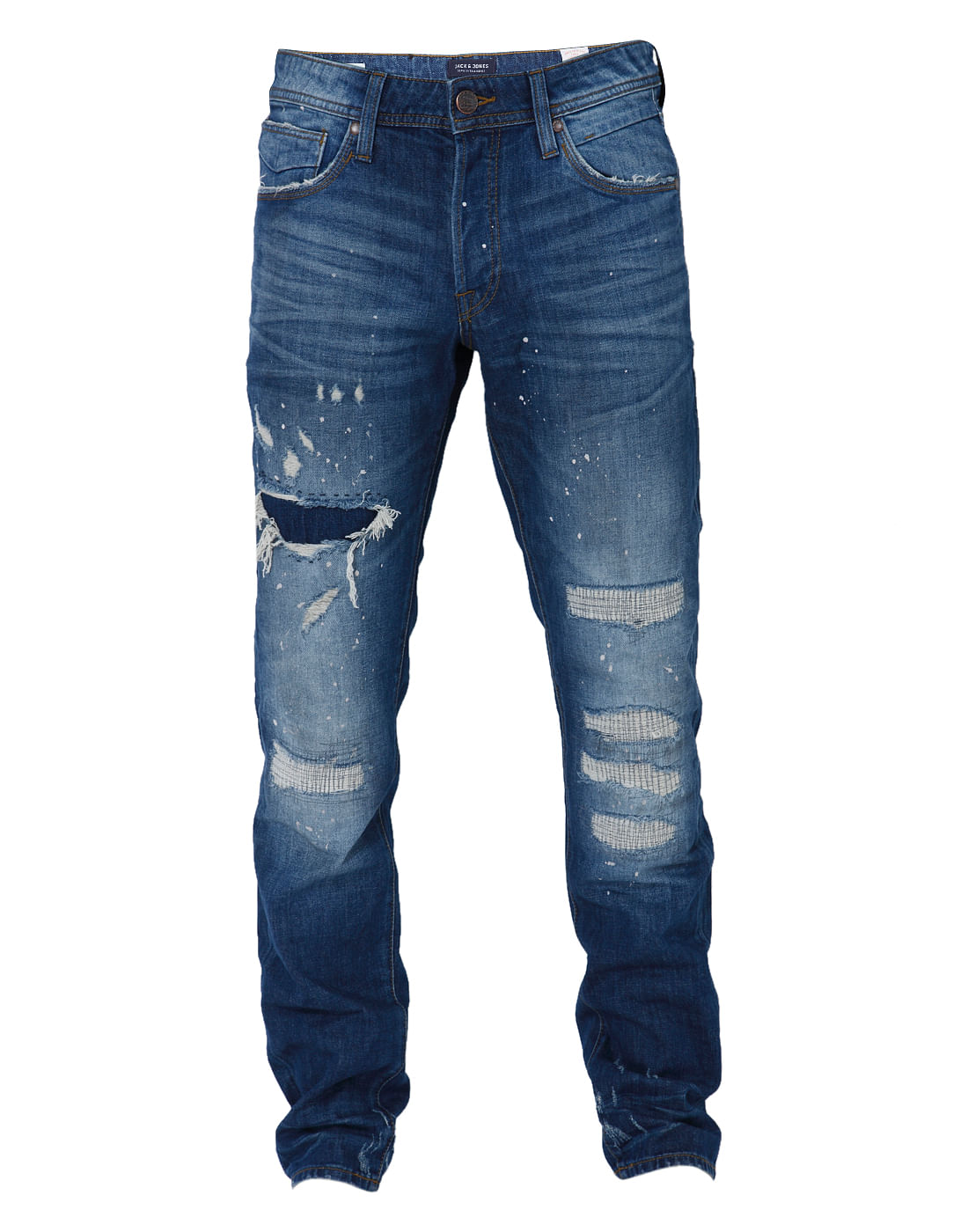 slim fit jeans distressed