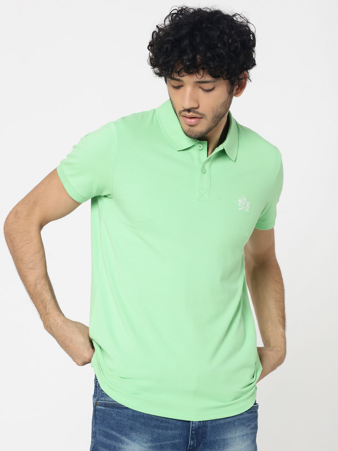 light green shirt mens
