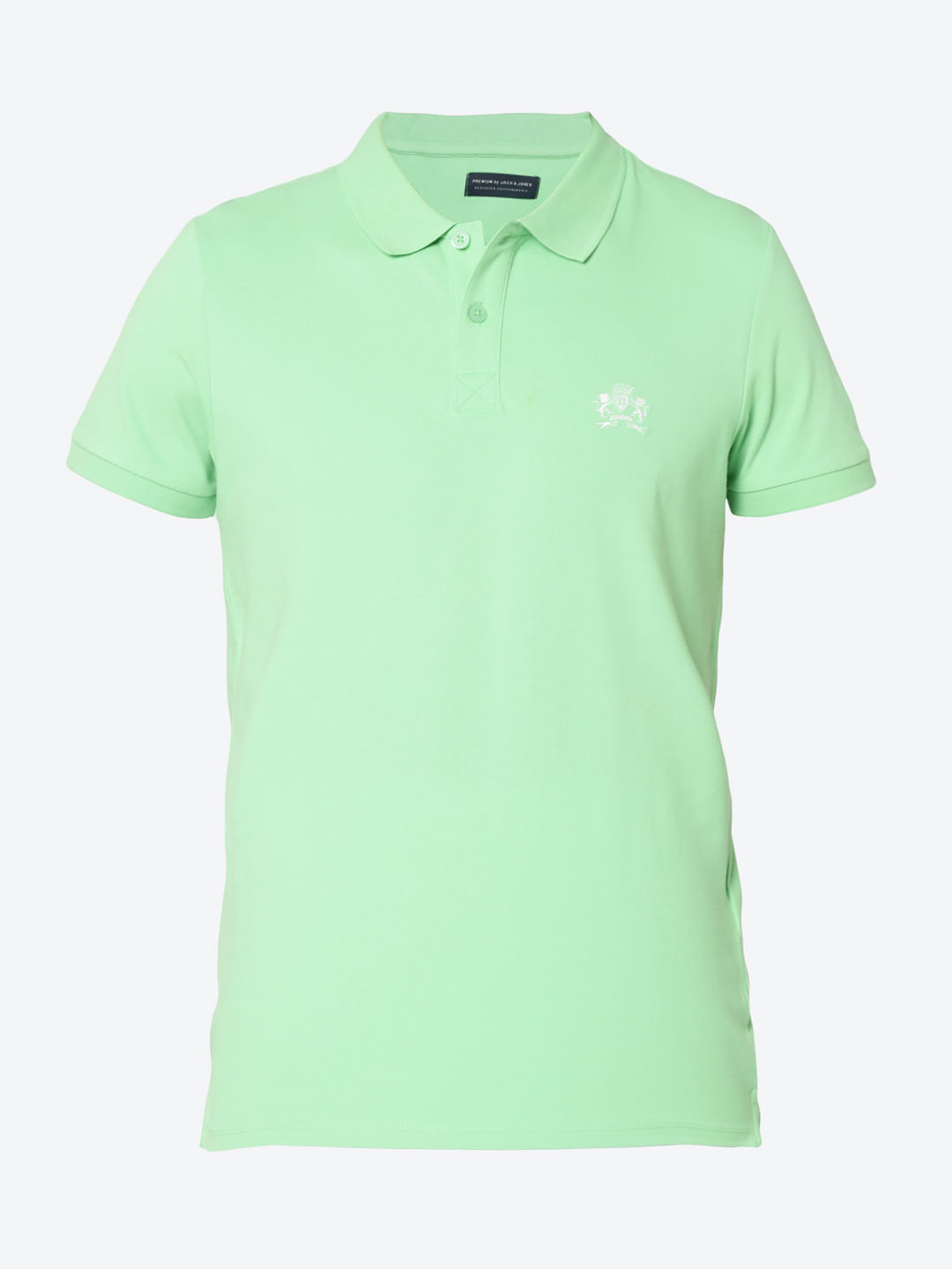 light green polo shirt