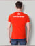 Red Text Print Crew Neck T-Shirt_43556+5